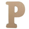 LARGE FUNNY LETTER P BROWN 30CM