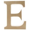 LARGE FUNNY LETTER E BROWN 30CM