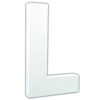 LETTER L WHITE 3X12X20.5CM