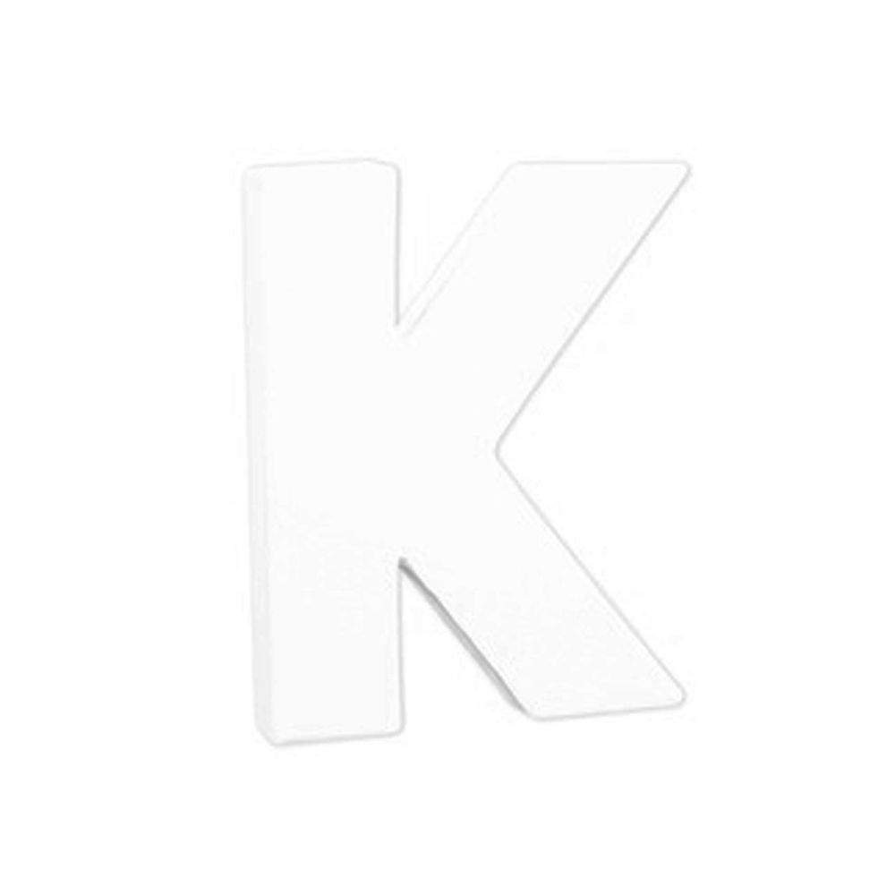 LITTLE LETTER K WHITE 1.5X10.5X12CM Pergamos