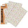 DECOUPAGE PRINTED PAPER SHEET FLOWERS 30X40CM 3PCS - Image 2
