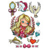 TATTOO' MANIA PRINCESS 1 SHEET OF 10 TATTOOS - Image 2