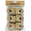 HANGING SMALL BIRD HOUSE 4X6X7CM 6PCS