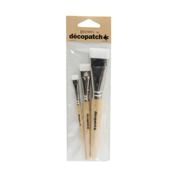 PACK OF 3 NYLON BRUSHES 7X23.5CM
