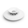 FLEX DRAIN PLUG & HAIR CATCHER WHITE 10.2X2.5CM