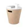 WOODROW STORAGE STOOL WHITE NATURAL 4.3KG 40X28XH41CM - Image 2