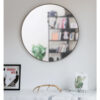 ROUND HUBBA WALL MIRROR METALLIC TITANIUM 2.55X86.35X86.35CM - Image 3