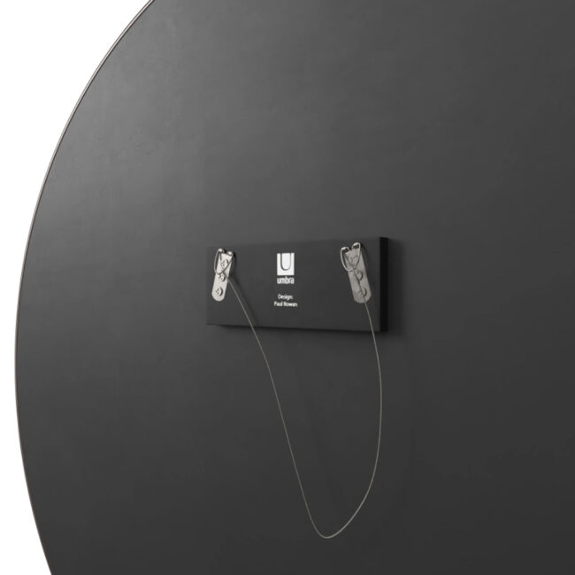 ROUND HUBBA WALL MIRROR METALLIC TITANIUM 2.55X86.35X86.35CM - Image 4