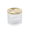 TESORA JEWELERY BOX GLASS BRASS 13X13XH11CM - Image 2