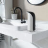 EMPEROR SOAP DISPENSER BLACK/WHITE 255ML 20XH10CM - Image 3