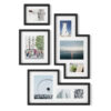 SET OF 4 MINGLE GALLERY PHOTO FRAME BLACK 3KG 69X8XH38CM