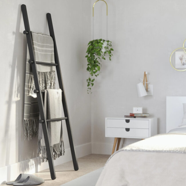 LEANA LADDER BLACK 2.2KG 51X4XH152.4CM - Image 3