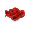 LARGE SUGAR ROSE RED 6.5CM