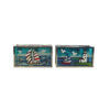 RECTANGULAR GLASS JEWELLERY BOX (ASS.2 DESIGNS) 11XH4CM