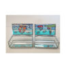 RECTANGULAR GLASS JEWELLERY BOX (ASS.2 DESIGNS) 11XH4CM - Image 2