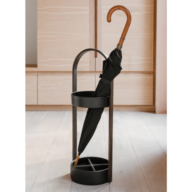 BELLWOOD UMBRELLA STAND BLACK/WALNUT 22.2X24XH68.6CM - Image 3