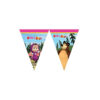 BANNER WITH 9 TRIANGLE FLAGS MASHA & THE BEAR 2.3M