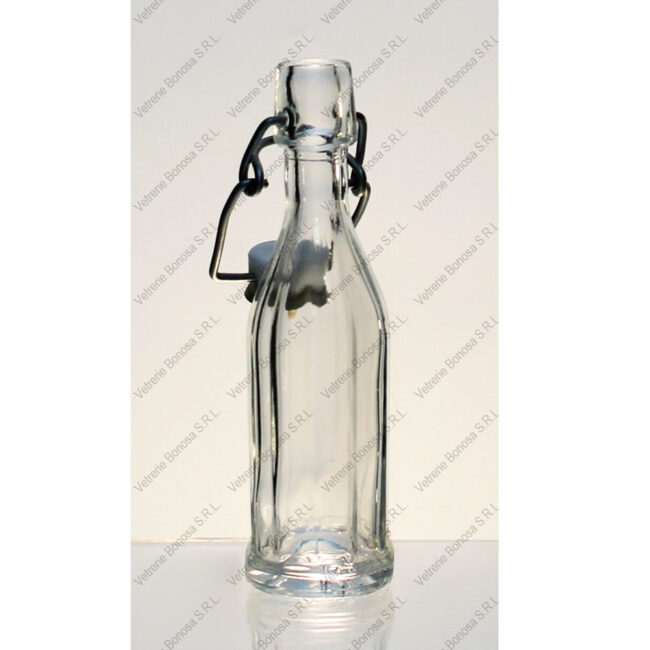 RIPPED MIGNON GLASS BOTTLE 4CL 87GR H13CM