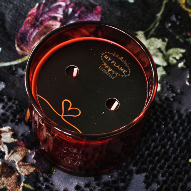 SOY CANDLE 'ME+YOU=LOVE' UNCONDITIONAL SCENT 10X10CM - Image 3