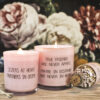 SOY CANDLE 'TRUE FRIENDS ARE NEVER APART' GREEN TEA TIME SCENT 10X10CM - Image 2