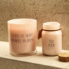 SOY CANDLE 'SISTERS AT HEART' GREEN TEA TIME SCENT 8X8X9CM - Image 2