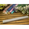 FLAT RECTANGULAR CANDLE LIGHT GREY SHINGLE COLOR/JASMINE SCENT 3.2X1.5X30CM