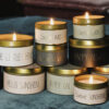 SOY CANDLE 'CONTENT:SUNSHINE' GREEN TEA TIME SCENT 6X4CM - Image 2