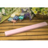 FLAT SCRATCHED RECTANGULAR CANDLE PINK COLOR/ROSE SCENT 3.2X1.5X30CM
