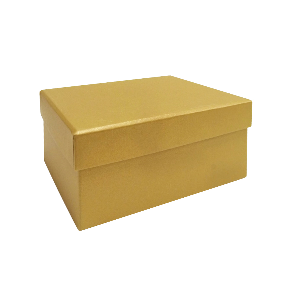 RECTANGLE BOX MATT GOLD Pergamos