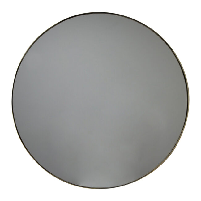 ROUND MIRROR METAL GOLD 60CM
