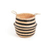 SEAGRASS BASKET STRIPES 50X45CM