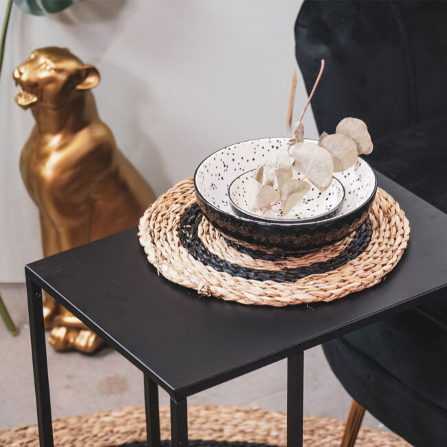SIDE TABLE METAL BLACK 45X30X60CM - Image 3