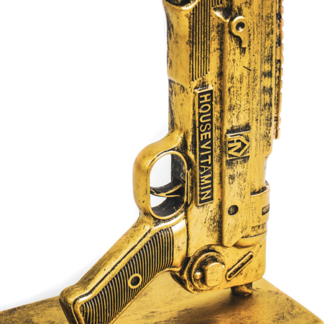 LAMP GUN GOLD 24X15X73CM - Image 3