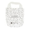 FOLDABLE BAG "SHOPAHOLIC" WHITE 65X43CM