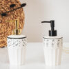 SOAP DISPENSER WITH FACE BLACK & WHITE 8X18CM - Image 2