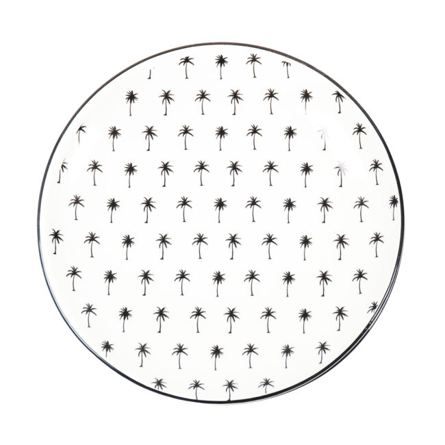 PLATE WITH PALM TREES 20CM