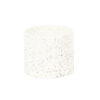 POT WHITE MATT WITH DOTS 12X9.5CM