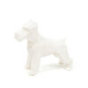 STATUE DOG GEOMETRIC WHITE 18.5X7.5X16.5CM
