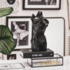 STATUE WOMAN'S TORSO GEOMETRIC BLACK 13X10X25CM - Image 2