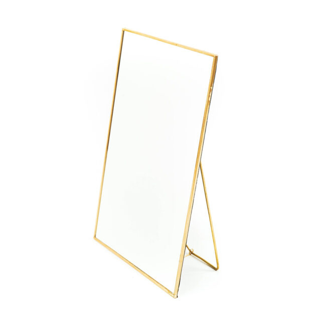 MIRROR RECTANGLE GOLD 30X20CM - Image 2
