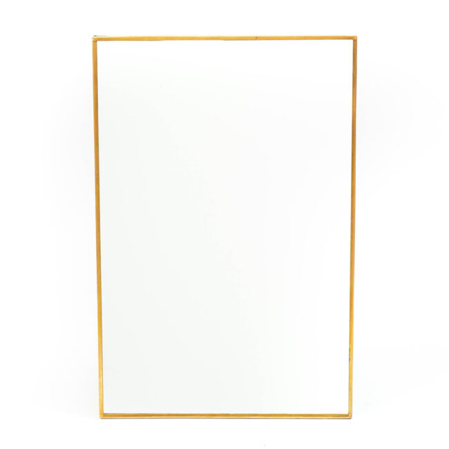 MIRROR RECTANGLE GOLD 30X20CM