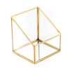 BOX MESSING GLASS & GOLD 13X11X13CM - Image 2