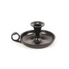 CANDLEHOLDER NOSTALGIC BLACK 13X11X7CM