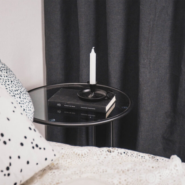 CANDLEHOLDER NOSTALGIC BLACK 13X11X7CM - Image 3