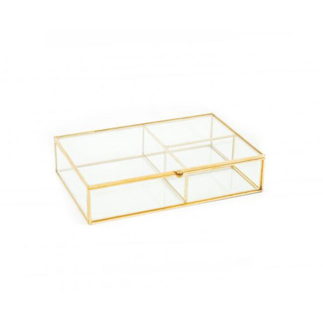 STORAGE BOX GOLD 20X13X4CM