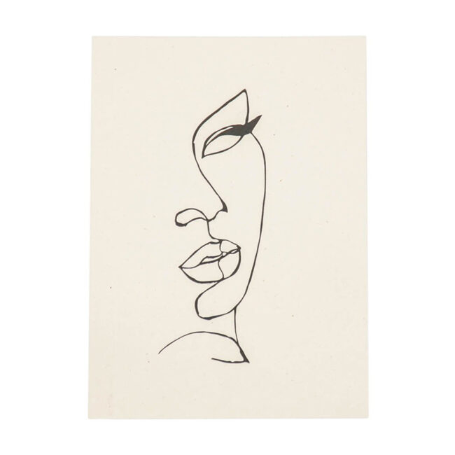 POSTER FACE DRAWING 42X29.7CM