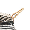 SEAGRASS BASKET BLACK & WHITE 30X30CM - Image 2