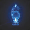 1 FLASHING CANDLEHOLDER NUMBER 6 & 4 BIRTHDAY CANDLES - Image 2