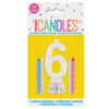 1 FLASHING CANDLEHOLDER NUMBER 6 & 4 BIRTHDAY CANDLES