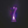 1 FLASHING CANDLEHOLDER NUMBER 7 & 4 BIRTHDAY CANDLES - Image 2